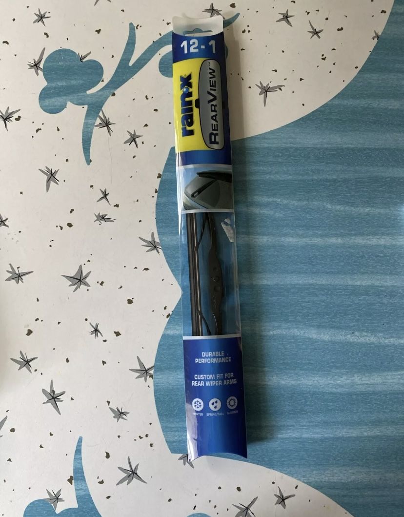 Rain-x Rear Wiper Blade 12" NEW in Pkg #850035 Fits J-Hook Arm 12-1