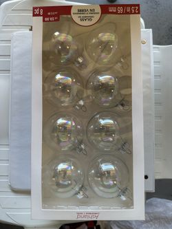 Clear Christmas Ornament