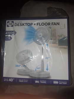 Desktop floor fan