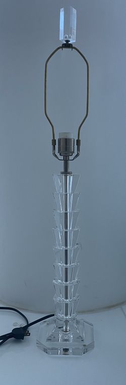 Table Lamp 30” Cristal Glass