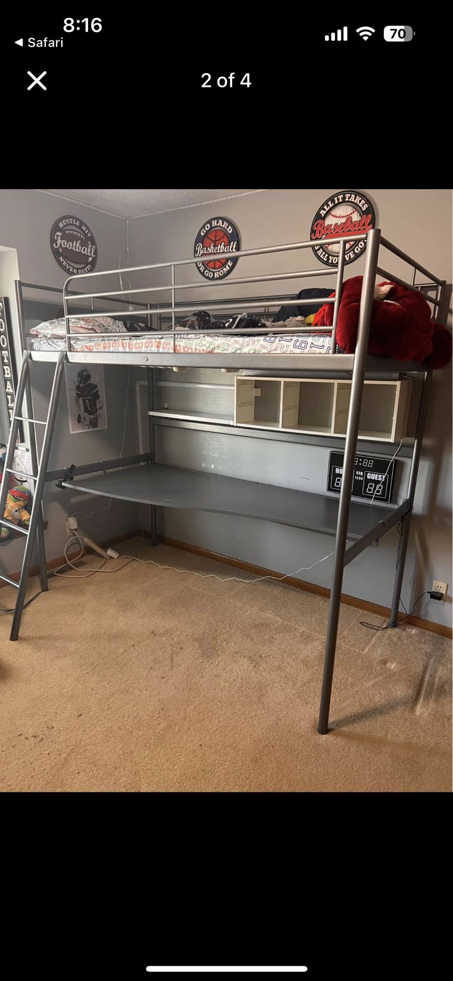 IKEA Bed And Desk bunk Bed Set