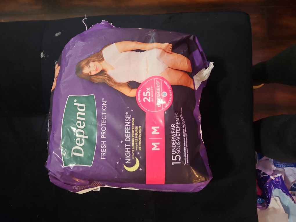 DEPENDS Womens Overnight Dpends Panties