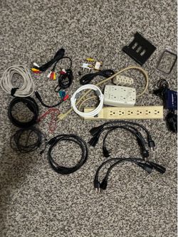 Electronics cables wires plugs etc
