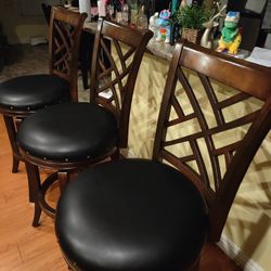 3 Bar Stools Chairs Barstools 29"