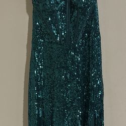 Emerald Green prom dress