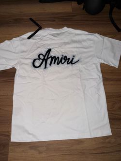 Amiri size large blue shirt with rhinestone