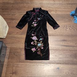 Embroidered Geisha Dress - XS New