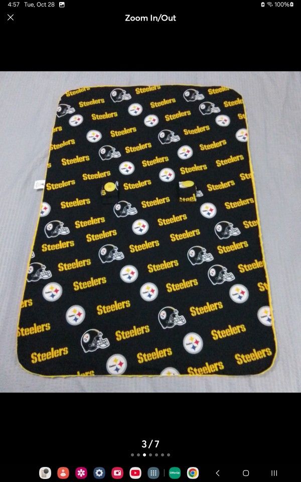 Pittsburgh Steelers Fleece Baby Blanket 