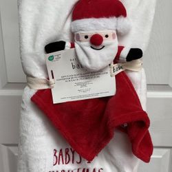 New Rae Dunn Christmas baby blanket set BABY’S FIRST CHRISTMAS just $10