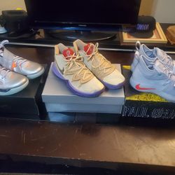 KD Galaxy 4s, Kyrie 5 PE, PG PlayStation 2.5 Size 11