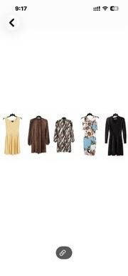 5 Dresses Bundle XS-S $90 - Excellent Condition! Yellow Eyelet, Leopard, Snakeskin Geo, Floral, Blac