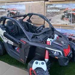 Brand New Electric Ride On Car 2 Seater Can Am 48volts 4x4 All Wheel Drive With Remote & Rubber Tires 