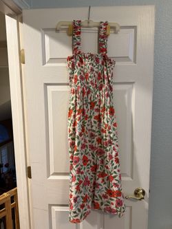 Floral Smocked Sundress L