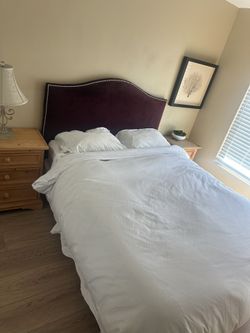 Queen Bed Frame + Headboard