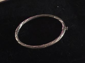 Twisted Sterling bangle