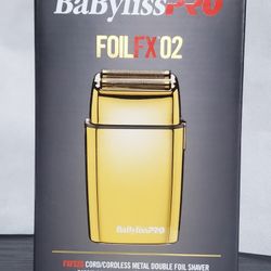 New BabylissPro Fx Double Foil Shaver Gold