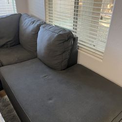 Dark Grey L Couch