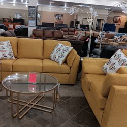 Yellow Sofa Set