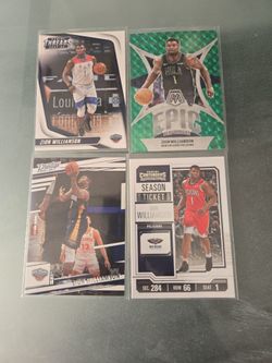 4 Panini Zion Williamson  Collectible Cards