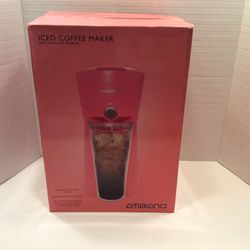 Single Serve Pink Iced Coffee Maker By Ambiano New