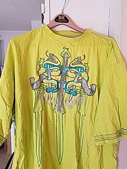 Lime green coogi shirt 4x
