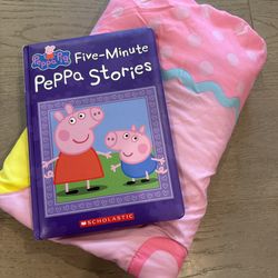 Peppa Pig blanket + Hardcover Story book