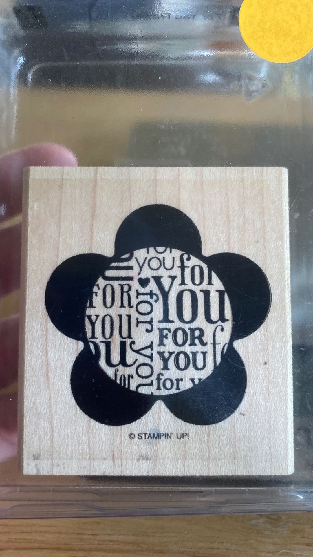 Stampin Up! Wooden Stamp Set