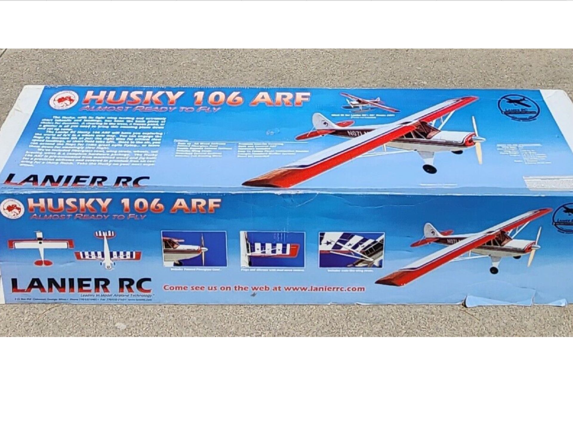 *HUSKY* 1/4 Scale R/C Airplane ARF by LANIER RC w/106" WS...WHAT A FIND!