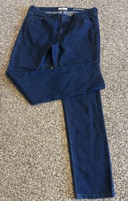 Sonoma Dark Blue Denim ladies slim Straight Jeans size 6
