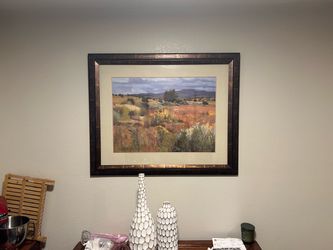 Large NM landscape and metallic artwork 200.00 for both