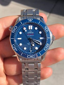 Mens Omega Seamaster Professional Blue Dial Complete Set