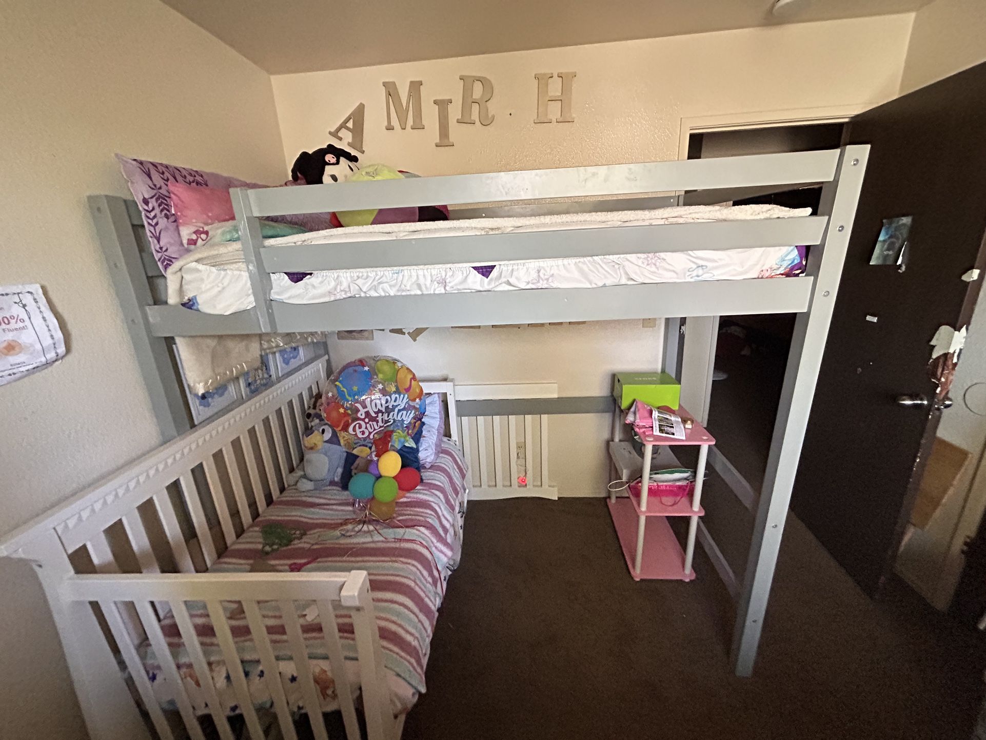 Twin Loft/toddler Bed