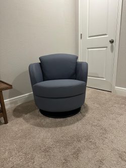 Italian Leather Chair.