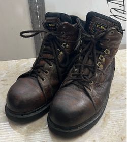 Dr. Martens Industrial Work Boots: DR MARTENS INDUSTRIAL STEEL TOE WORK BOOTS MODEL DM351 / AW140 SIZE: