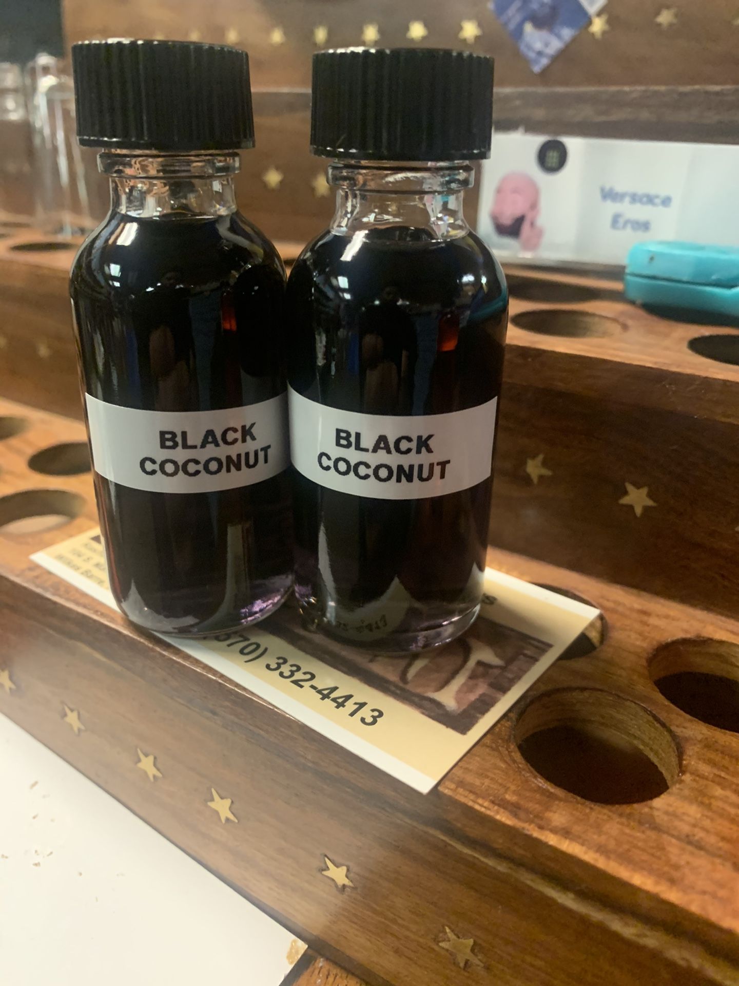 Black COCONUT FRAGRANCE (2) 1oz Bundle