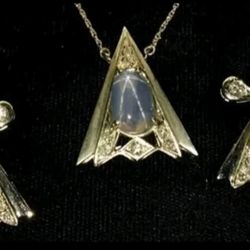 1950's Custom Made Jewelry Set 14K