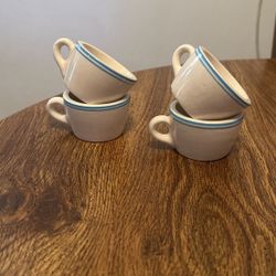 Set Of Four Small Tea Cups