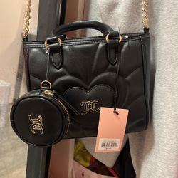 black juicy couture bag long strap