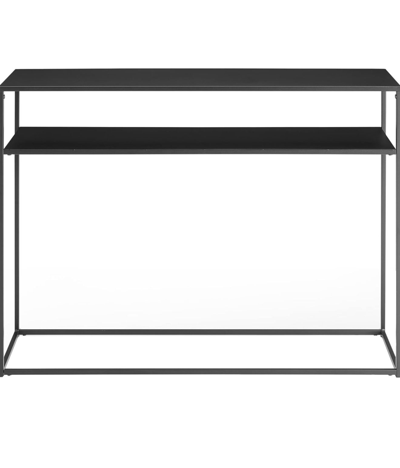 Crosley Furniture Braxton Metal Console Table, Matte Black