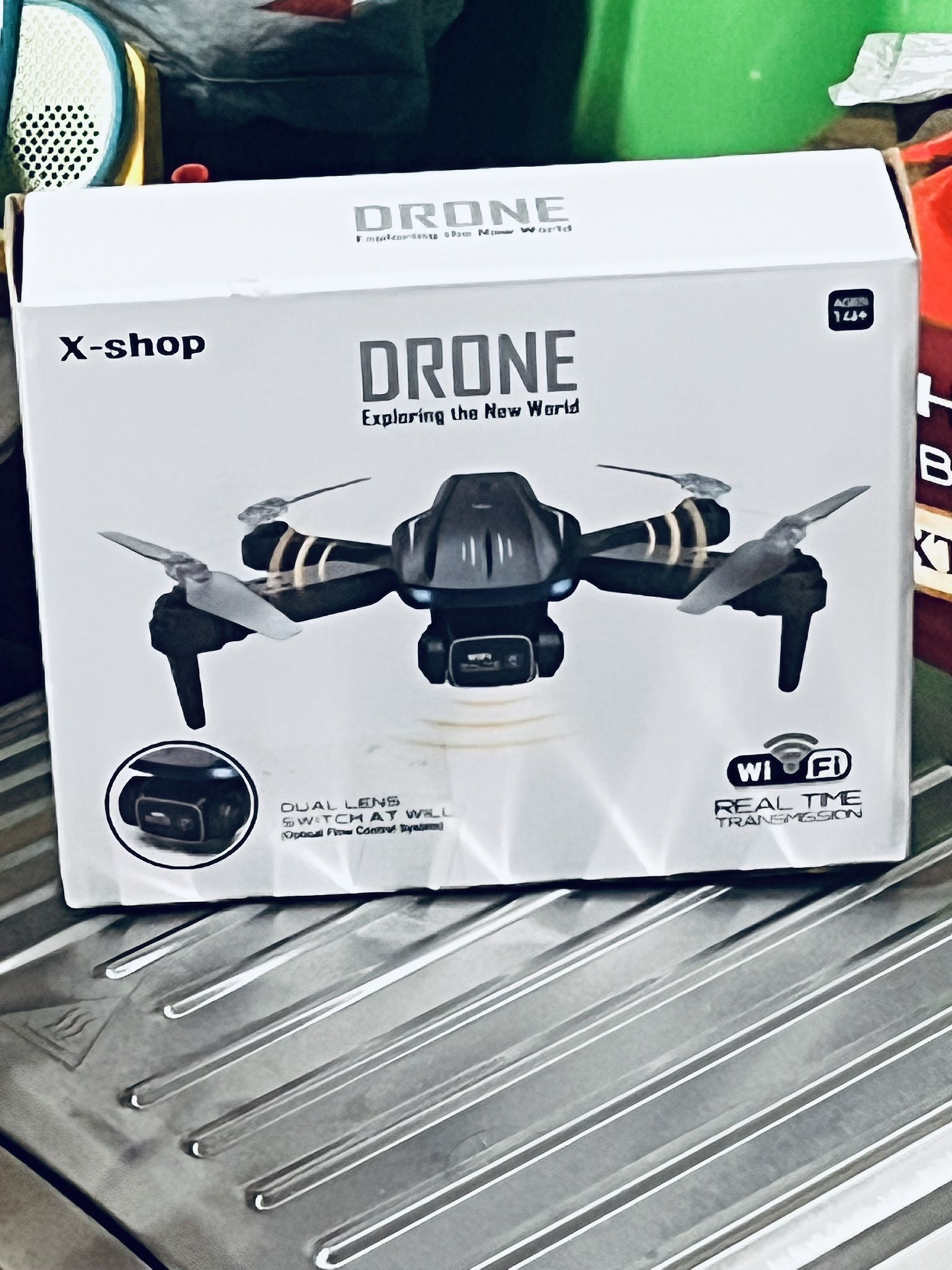 Brand new Drone with REAL WIFI TRANSMISSION Camera 1080P HD, FPV Drones with 2 Batteries,