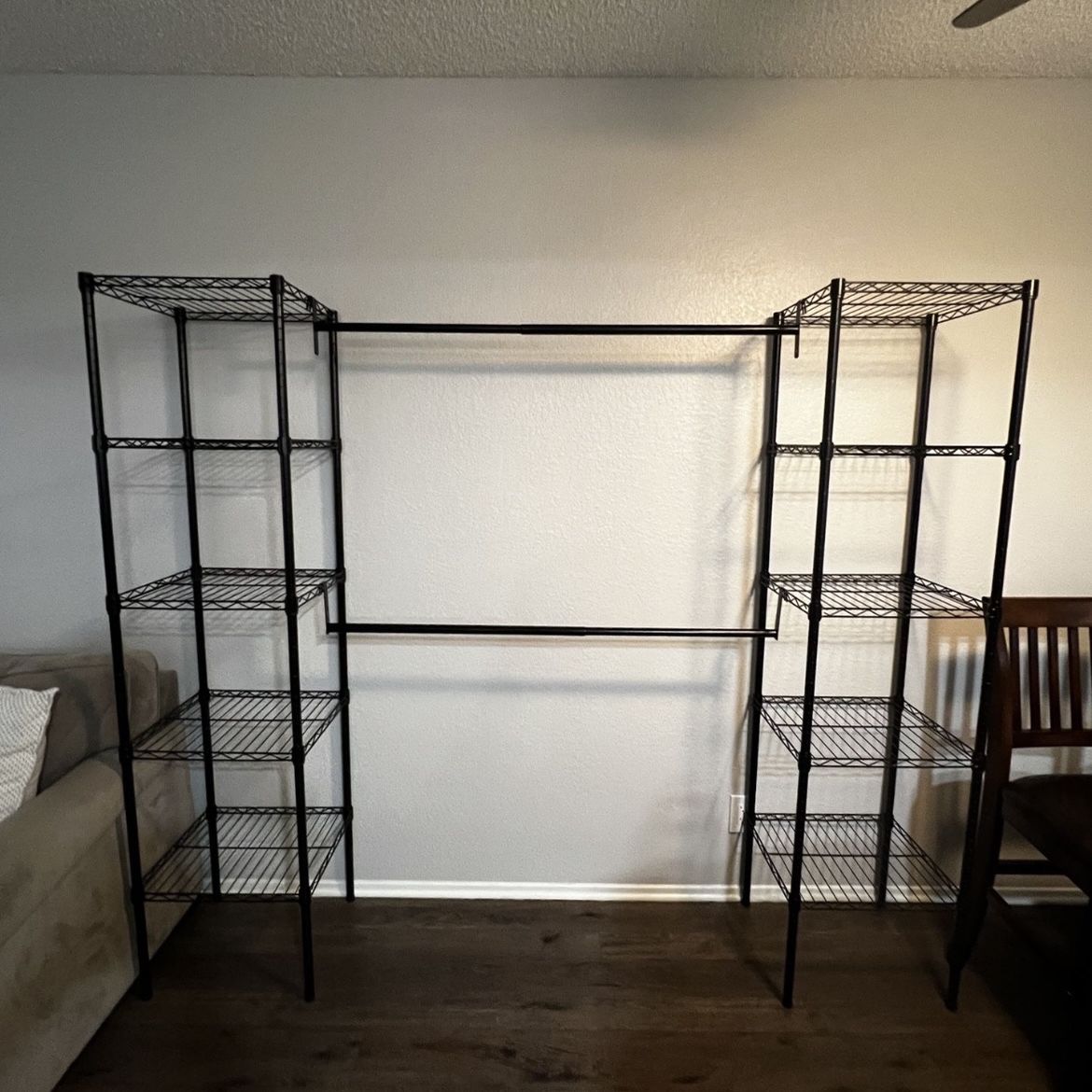 6'-10' Wire Closet System Black - Brightroom™