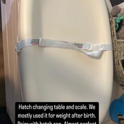 Hatch baby scale And Changing Table 