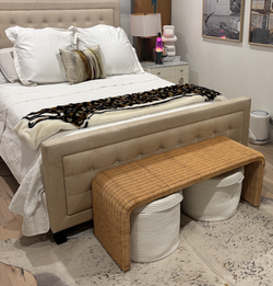 Rattan Coffee Table Bench