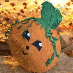 17×5×20 Pumpkin Pinata Perfect For Autumn Parties,  Halloween Parties,  Pumpkin Patches, And More
