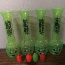 Hand grenade Cocktail Glasses With Ice Cubes