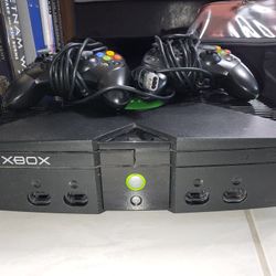 Original Xbox Console with Controllers