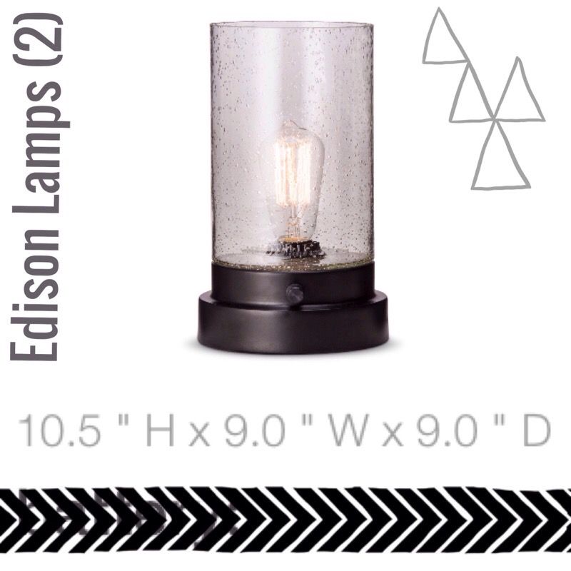 2 Edison Lamps