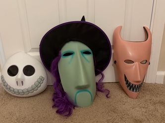 Nightmare Before Christmas Costume Mask Set of 3