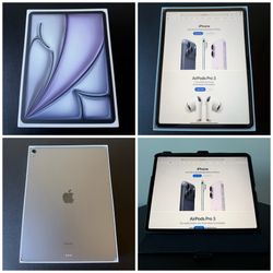 2024 iPad Air 13-inch M2 Wi-Fi + Cellular Unlocked 128GB Space Gray in great condition.