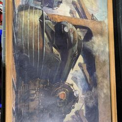 Original 1937 Grif Teller PA Railroad Print Ready To Go